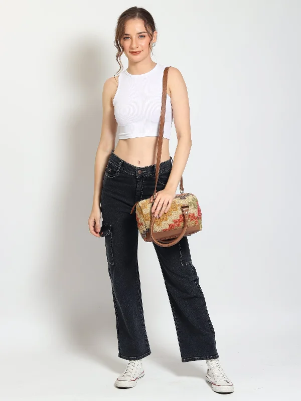 Customizable Bags For Personalized Style DIGILENT - KILIM & LEATHER DUFFLE BAG High-End Handbags At Affordable Prices
