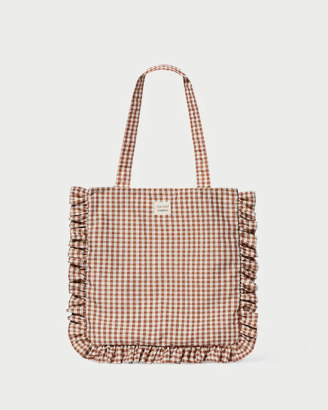 Black Friday And Cyber Monday Bag Deals Justine Brown Gingham Ruffle Tote Upgrade Your Look With Fashionable Bags Black Friday And Cyber Monday Bag Deals Justine Brown Gingham Ruffle Tote Upgrade Your Look With Fashionable Bags