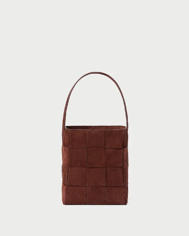 Massive Savings Laith Espresso Woven Bucket Bag Carry Elegance For Less