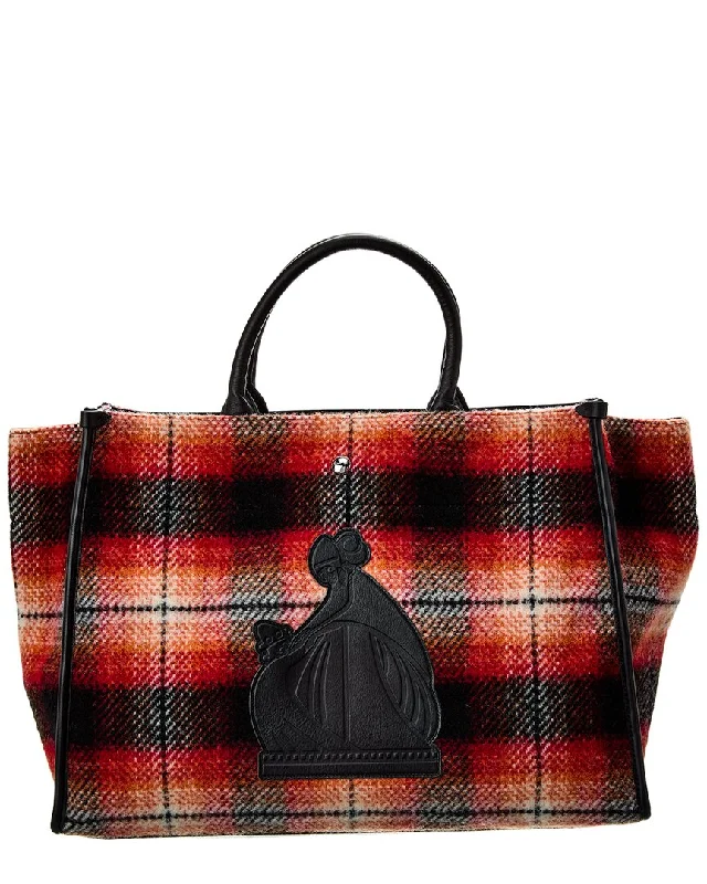 Trend Alert LANVIN Plaid Tote Premium Bags At Special Prices