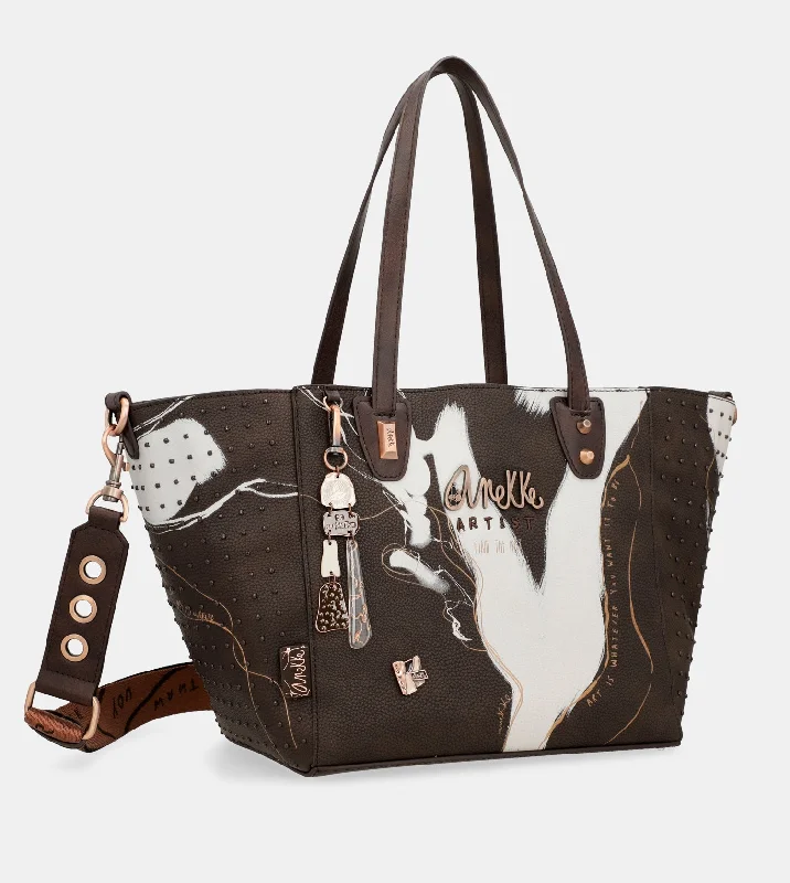 Seize Bargains Large brown shopper Nature Shodō Stylish Totes, Special Discounts