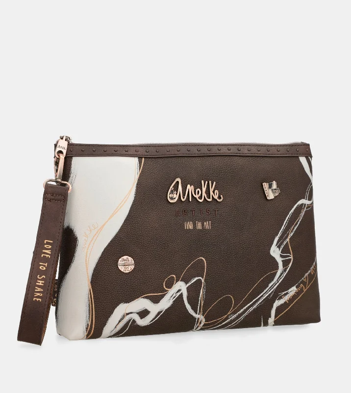 Trend Leading Collection Nature Shodō brown clutch bag Best Bag Sale Of The Season