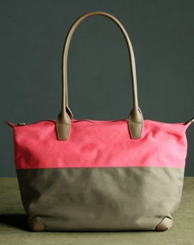 Pink&Khaki Womens Nylon Shoulder Handbag Womens Nylon Contrast Color Pink Shoulder Work Purse Nylon for Ladies Iconic Handbags At Unbeatable Prices Pink&Khaki Womens Nylon Shoulder Handbag Womens Nylon Contrast Color Pink Shoulder Work Purse Nylon for Ladies Iconic Handbags At Unbeatable Prices