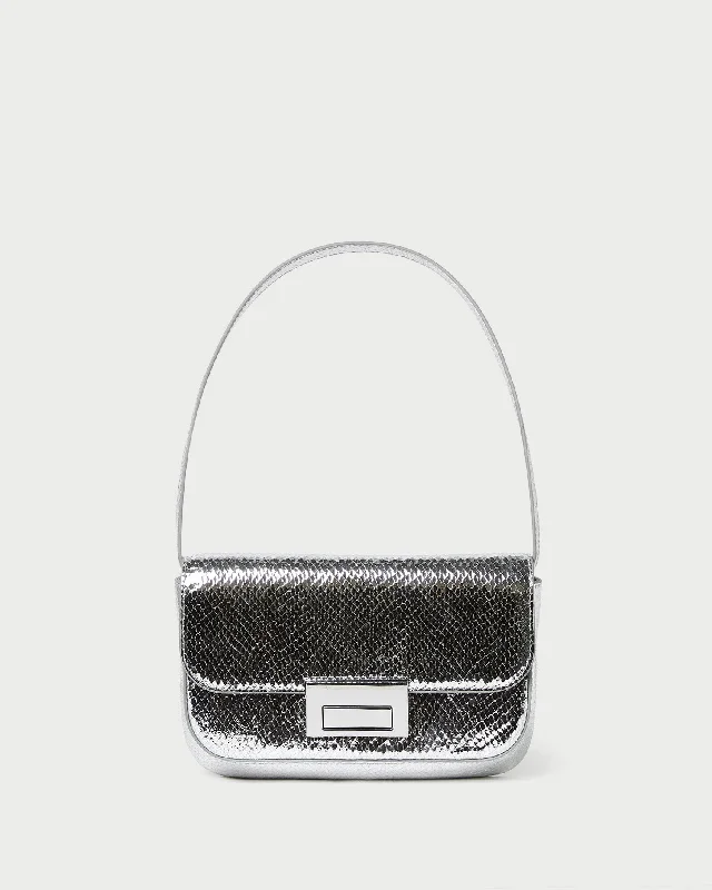 Imeless Style Stefania Silver Leather Baguette Bag High-End Handbags At Affordable Prices Imeless Style Stefania Silver Leather Baguette Bag High-End Handbags At Affordable Prices