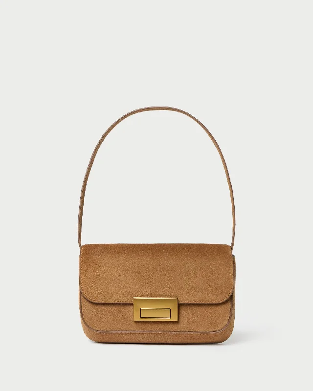 Sustainable Fashion Extravaganza Stefania Toffee Suede Baguette Bag Luxury Handbags, Budget-Friendly Sustainable Fashion Extravaganza Stefania Toffee Suede Baguette Bag Luxury Handbags, Budget-Friendly