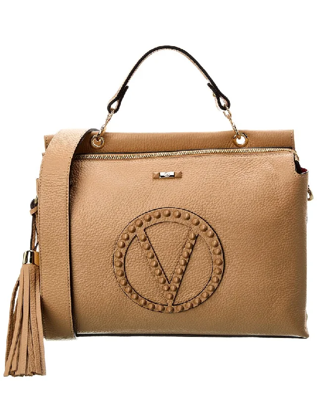 Hot Picks Valentino by Mario Valentino Bridget Rock Leather Shoulder Bag Designer Bags At Low Prices