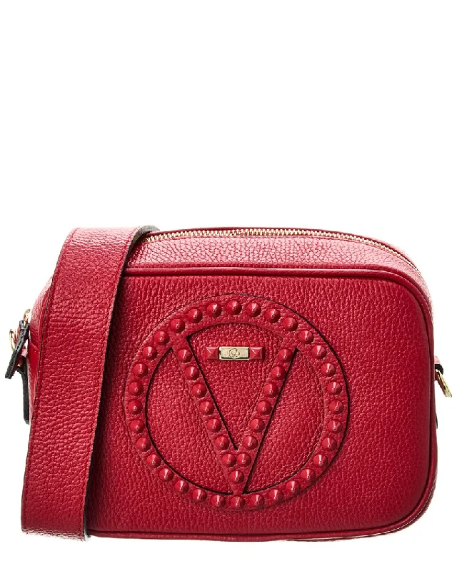 Fashion Forward Valentino by Mario Valentino Mia Rock Leather Crossbody Trendy Purses, Limited Offer