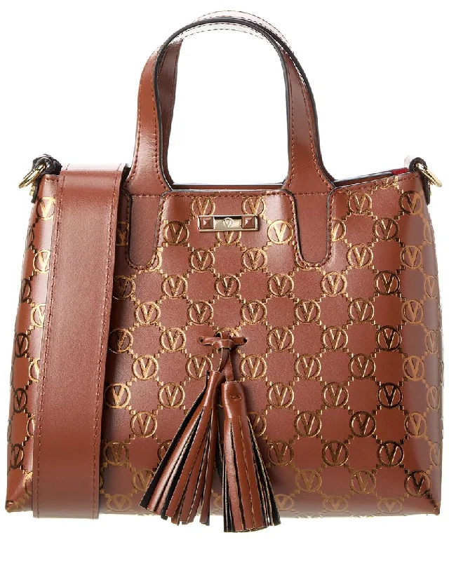 Designer Bags For Luxury Collectors Valentino by Mario Valentino Rosette Monogram Leather Tote Upgrade Your Look With Our Bag Sale Designer Bags For Luxury Collectors Valentino by Mario Valentino Rosette Monogram Leather Tote Upgrade Your Look With Our Bag Sale