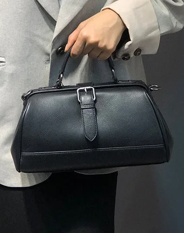 Vintage Womens Black Leather Doctor Handbag Purse Handmade Doctor Shoulder Bag for Women Designer Bags, Low Prices Vintage Womens Black Leather Doctor Handbag Purse Handmade Doctor Shoulder Bag for Women Designer Bags, Low Prices