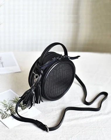 Elegant Fashion Offers Womens Black Leather Round Crossbody Bag Crocodile Pattern Vintage Round Handbag Shoulder Bag for Women Fashion-Forward Bags At Exclusive Promotional Prices Elegant Fashion Offers Womens Black Leather Round Crossbody Bag Crocodile Pattern Vintage Round Handbag Shoulder Bag for Women Fashion-Forward Bags At Exclusive Promotional Prices