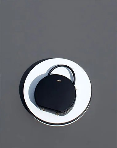 Vintage Bags For Retro And Classic Fashion Lovers Womens Black Leather Round Handbag Crossbody Bag Round Small Shoulder Bag for Women Designer Bags At Exclusive Clearance Prices Vintage Bags For Retro And Classic Fashion Lovers Womens Black Leather Round Handbag Crossbody Bag Round Small Shoulder Bag for Women Designer Bags At Exclusive Clearance Prices
