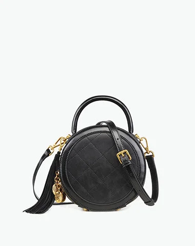 Trendy Styles Womens Black Leather Round Handbag Small Crossbody Purse Round Shoulder Bag for Women Must-Have Bags, Big Discounts Trendy Styles Womens Black Leather Round Handbag Small Crossbody Purse Round Shoulder Bag for Women Must-Have Bags, Big Discounts