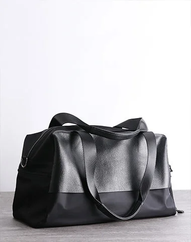 Contemporary Casual Deals Womens Leather Nylon Overnight Handbag Travel Bag Gym Bag Weekender Bag For Women Classic Bags, Exclusive Deals Contemporary Casual Deals Womens Leather Nylon Overnight Handbag Travel Bag Gym Bag Weekender Bag For Women Classic Bags, Exclusive Deals