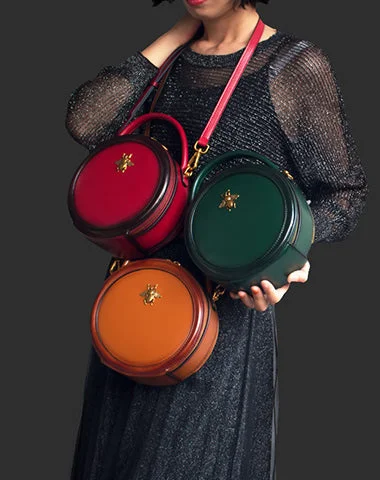 Elegant New Year Party Bags With Flash Sales Womens Leather Small Round Handbag Crossbody Purse Round Shoulder Bag for Women Iconic Handbags At Budget-Friendly Prices Elegant New Year Party Bags With Flash Sales Womens Leather Small Round Handbag Crossbody Purse Round Shoulder Bag for Women Iconic Handbags At Budget-Friendly Prices
