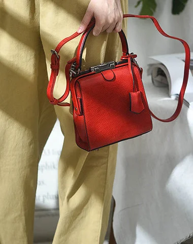 Final Sale Womens Red Leather Doctor Handbag Purses Square Doctor Crossbody Purse for Women Flash Sale On Designer Bags Final Sale Womens Red Leather Doctor Handbag Purses Square Doctor Crossbody Purse for Women Flash Sale On Designer Bags