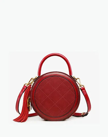 Latest Trends Womens Red Leather Round Handbag Small Crossbody Purse Round Shoulder Bag for Women Fashion Bags, Huge Savings Latest Trends Womens Red Leather Round Handbag Small Crossbody Purse Round Shoulder Bag for Women Fashion Bags, Huge Savings