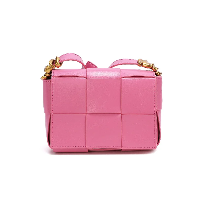 Limited Time Flash Sale Woven Leather Crossbody Bag Trendy Purses At Exclusive Promotional Rates